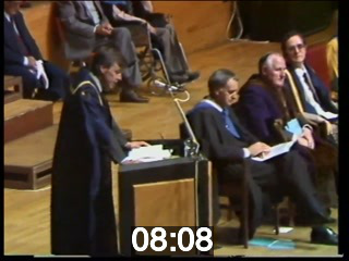 video preview image for Open University Graduation Ceremony, 21st June 1986 (part 2)