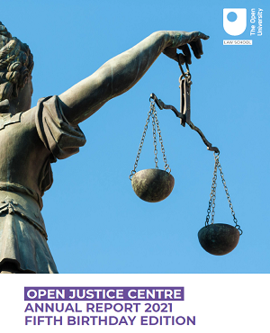 Open Justice Report 2021 cover