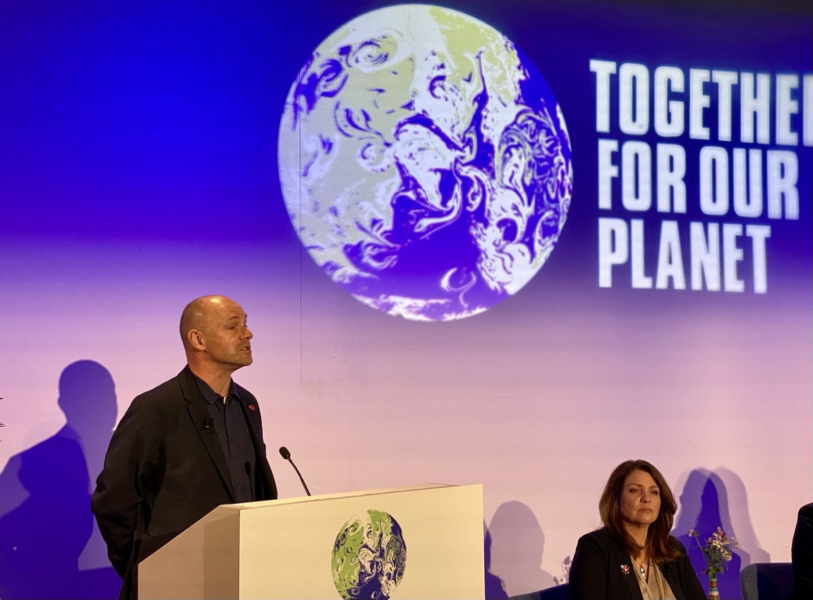 Professor Mark Brandon MBE speaking at COP26