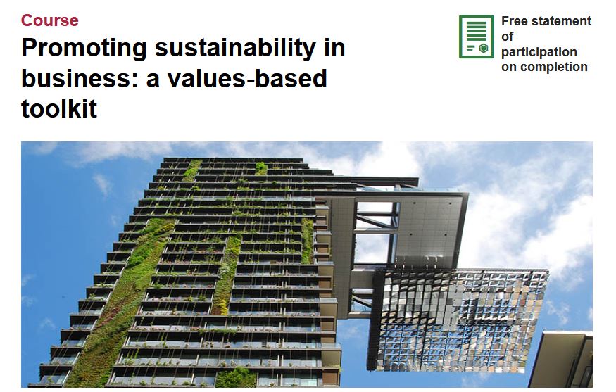 Promoting Sustainability in Business - course image