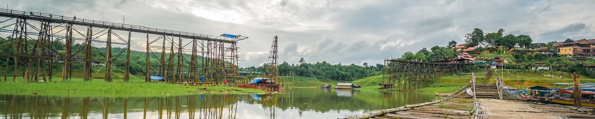 Bridge under construction in Thailand