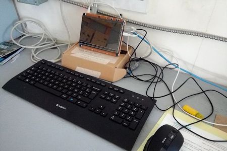 Our communal computer to contact the outer world based in the Arctic
