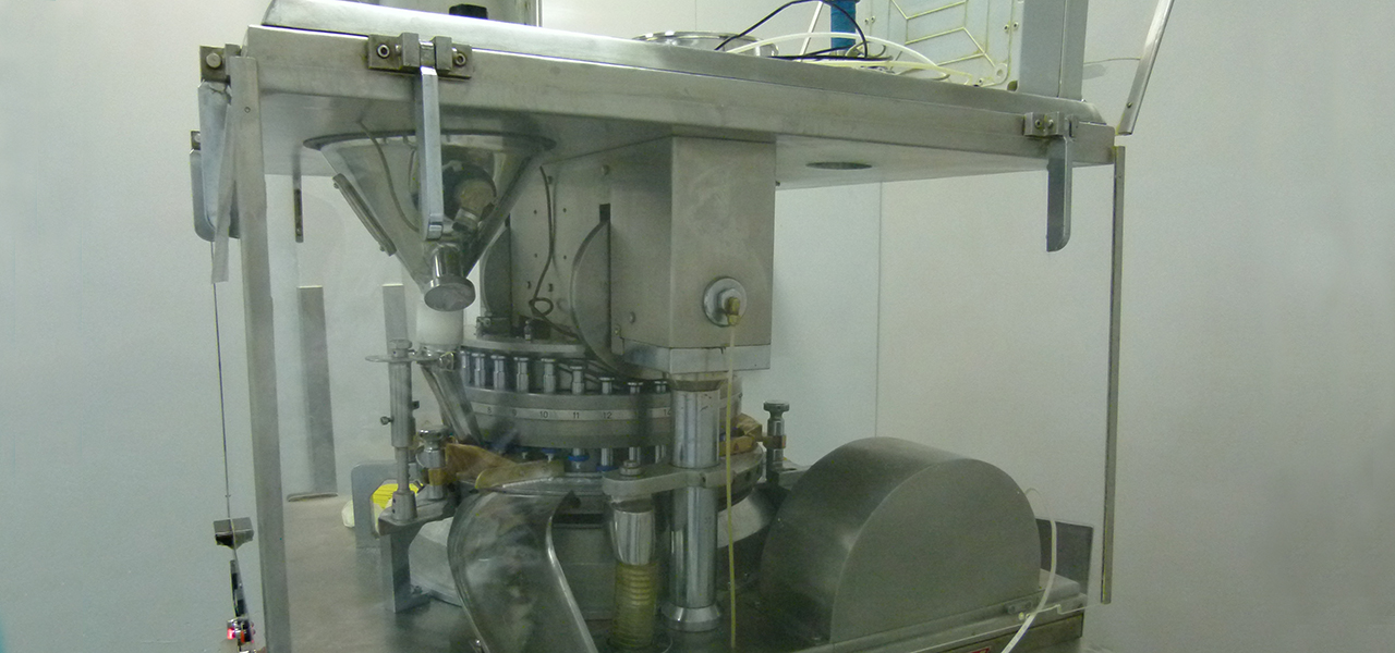 Machine used in pharmaceutical production