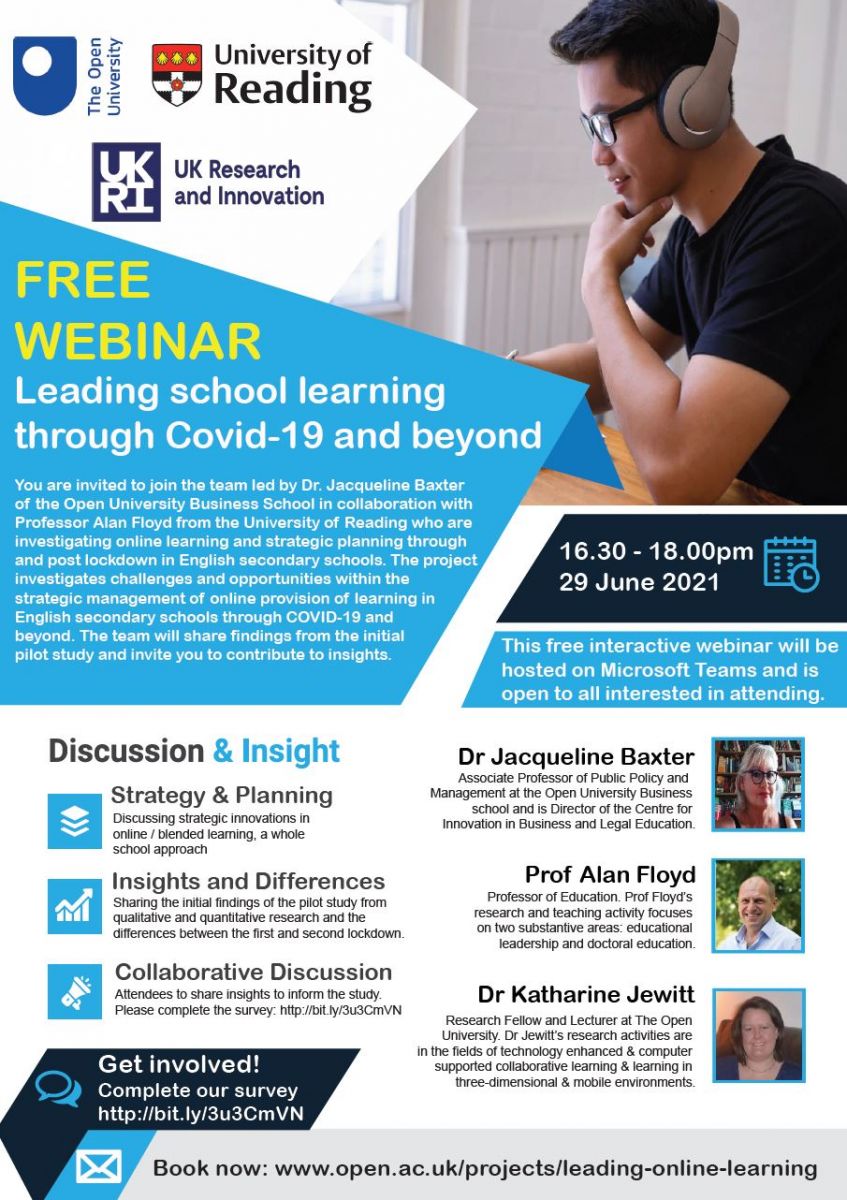 image shows an event flyer detailing the webinar event 