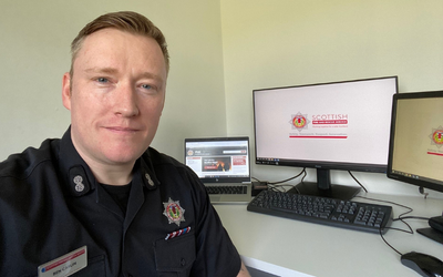 Scottish Fire and Rescue Service Watch Commander Ben Carlin