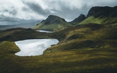 A mountainous landscape on the Isle of Skye ©BBC 