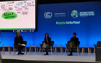 A panel discussion at COP26 in Glasgow