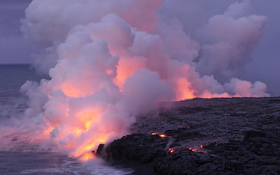 Kīlauea volcano in Hawai'i