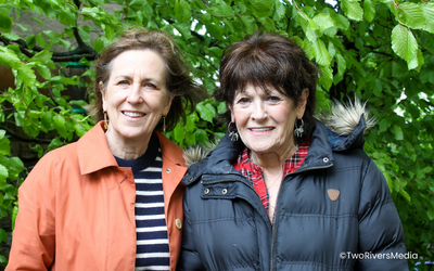 Kirsty Wark with Elsie Cook, who features in the series The Women Who Changed Modern Scotland.