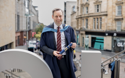 Liam Kerr, OU graduate and Member of the Scottish Parliament. Photo by Kathryn Tuckerman, 2023.