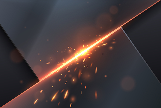 Abstract metal background with sparks