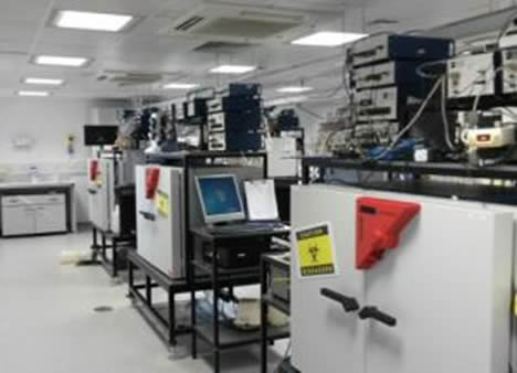 Aerobic biodegradability equipment in a lab