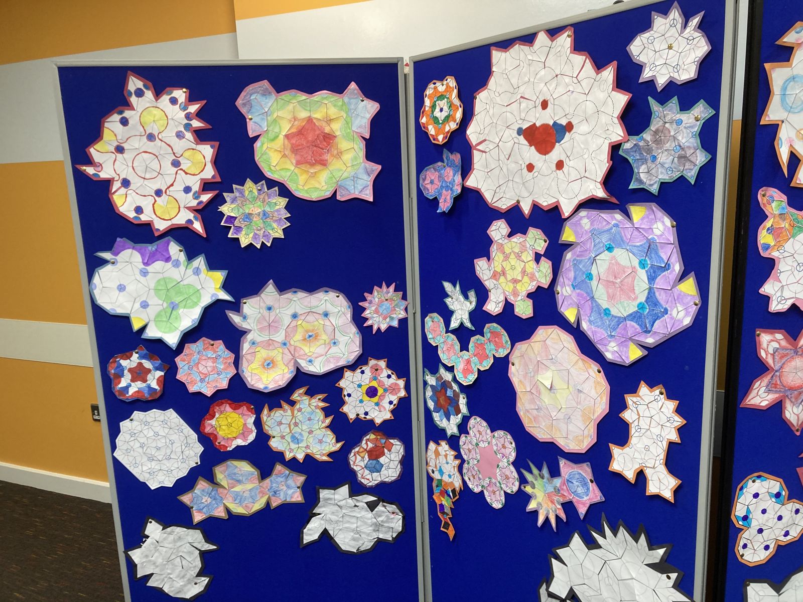 Example of aperiodic tilings created by Kents Hill Park School