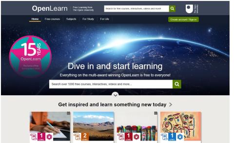 Image of openlearn page